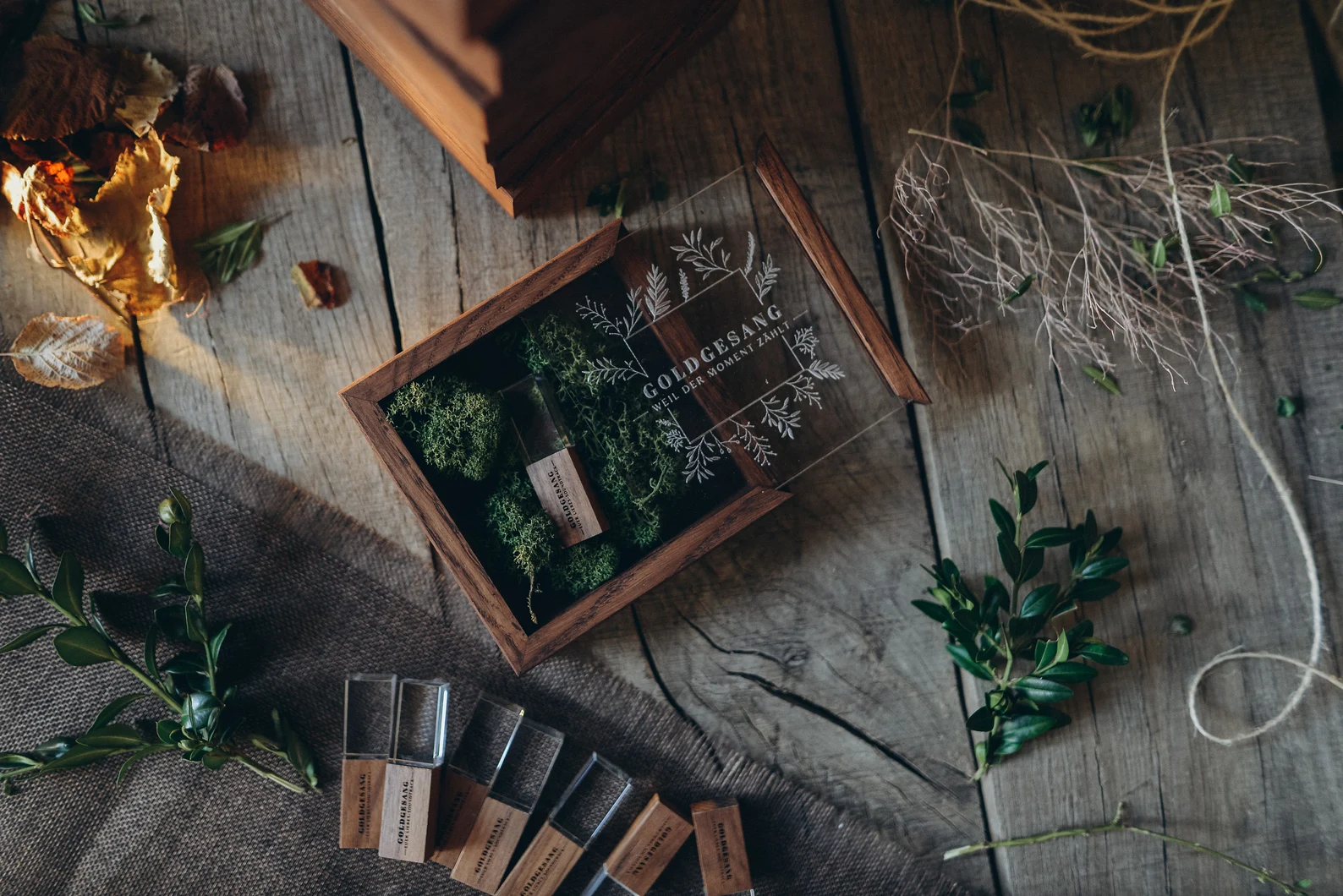 Hands holding a keepsake box